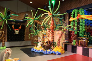 De ballonnenshow met ballonkunst