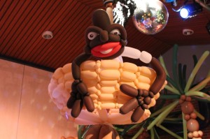 Het zinkende kraaienest van Obelix en Asterix in ballonwater